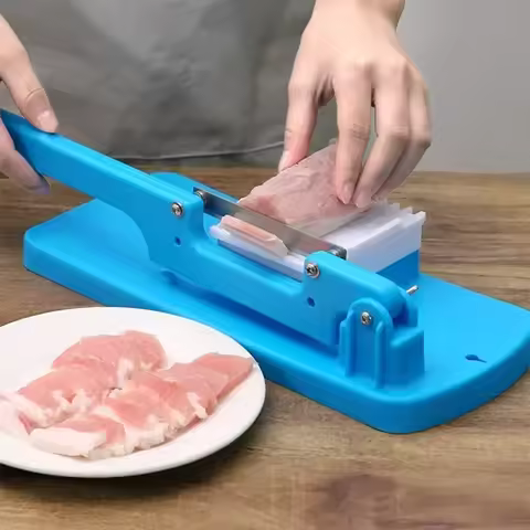 Multifunctional Table Slicer Frozen Meat Cutting Machine Beef Herb Mutton Rolls Cutter Fruit Vegetable Easy Slice Kitchen Tools