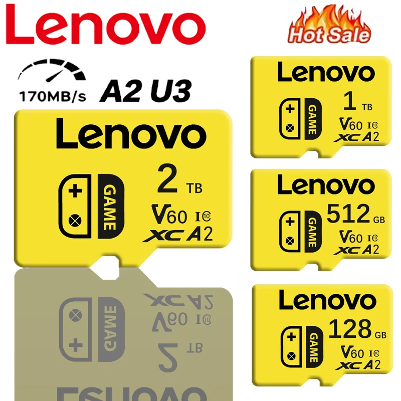 Lenovo 2TB Memory Card for Nintendo Switch Camera GoPro DJI Micro TF SD Trans Flash Cards 100% Original C10 U1 U3 4K HD SD Card