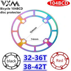 VXM-104BCD Bicycle Transmission Protective Cover, MTB Sprocket, High Quality, MTB, Bike Parts, 32T-36T, 38T-42T, Ligero 104 BCD