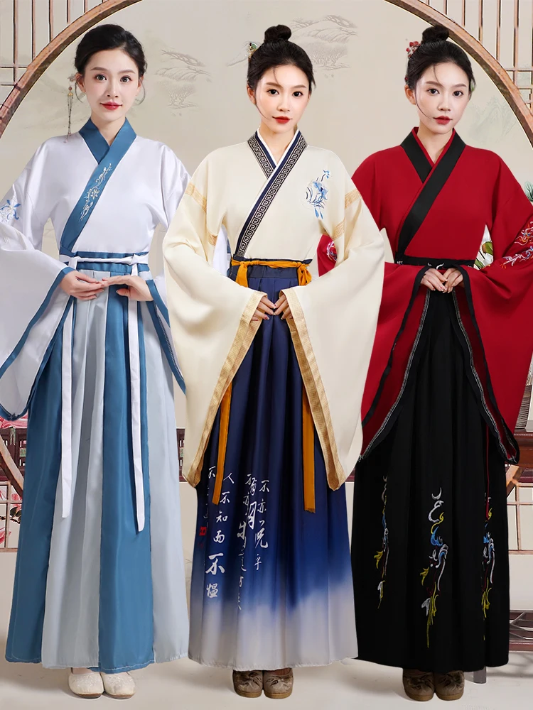 

Женский традиционный костюм Ханьфу эпохи Тан для церемоний и выступлений, национальный традиционный наряд, новинка 2025 года