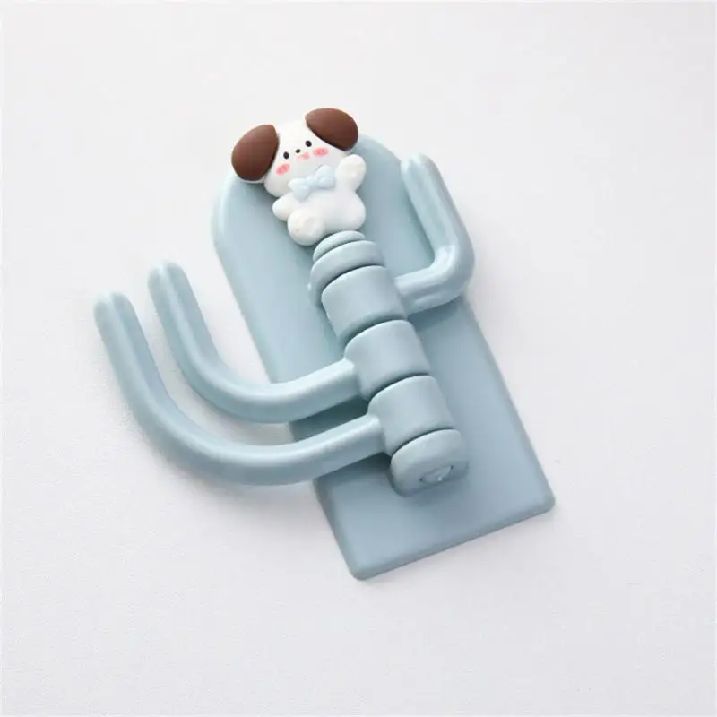 2/3/4PCS Hook No Punch Creative Household Gadgets Sticky Hook Cartoon Three Hook Organizer And Storage Accessories Rack Cute