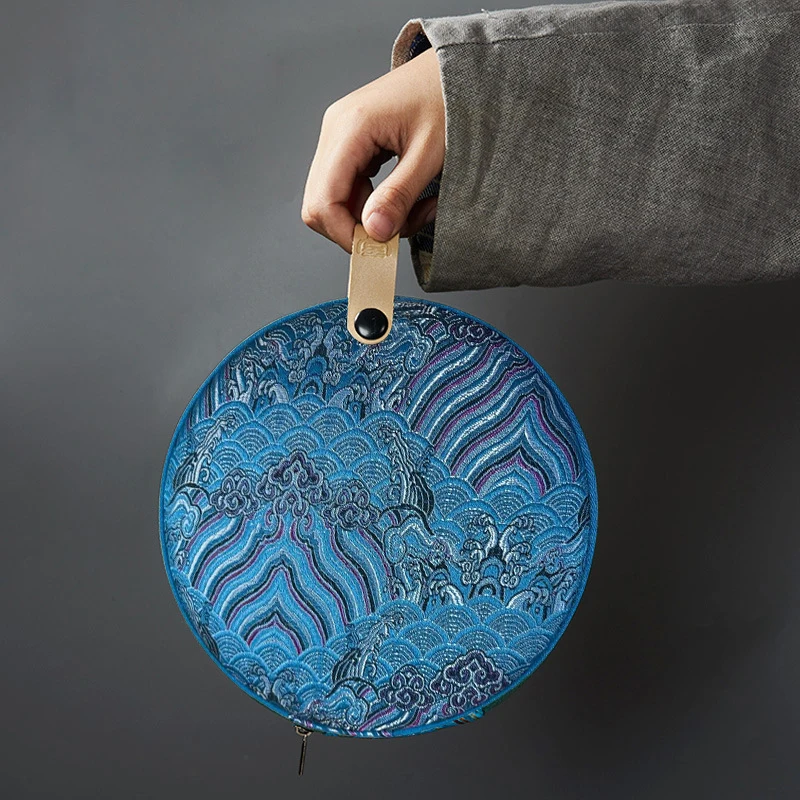 

Cloth Pouch Tea Cake Storage Bag Reusable Travel Handbag Kitchen Dining Bar Accessories Pu'er Tea Box Tea Leaf Packing Pouch