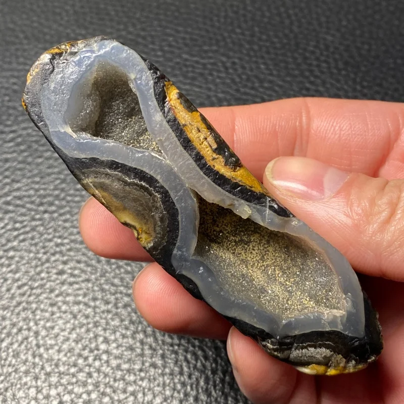 Natural Polished Agate Crystal Wand Unique Pattern Mineral Specimen Decoration
