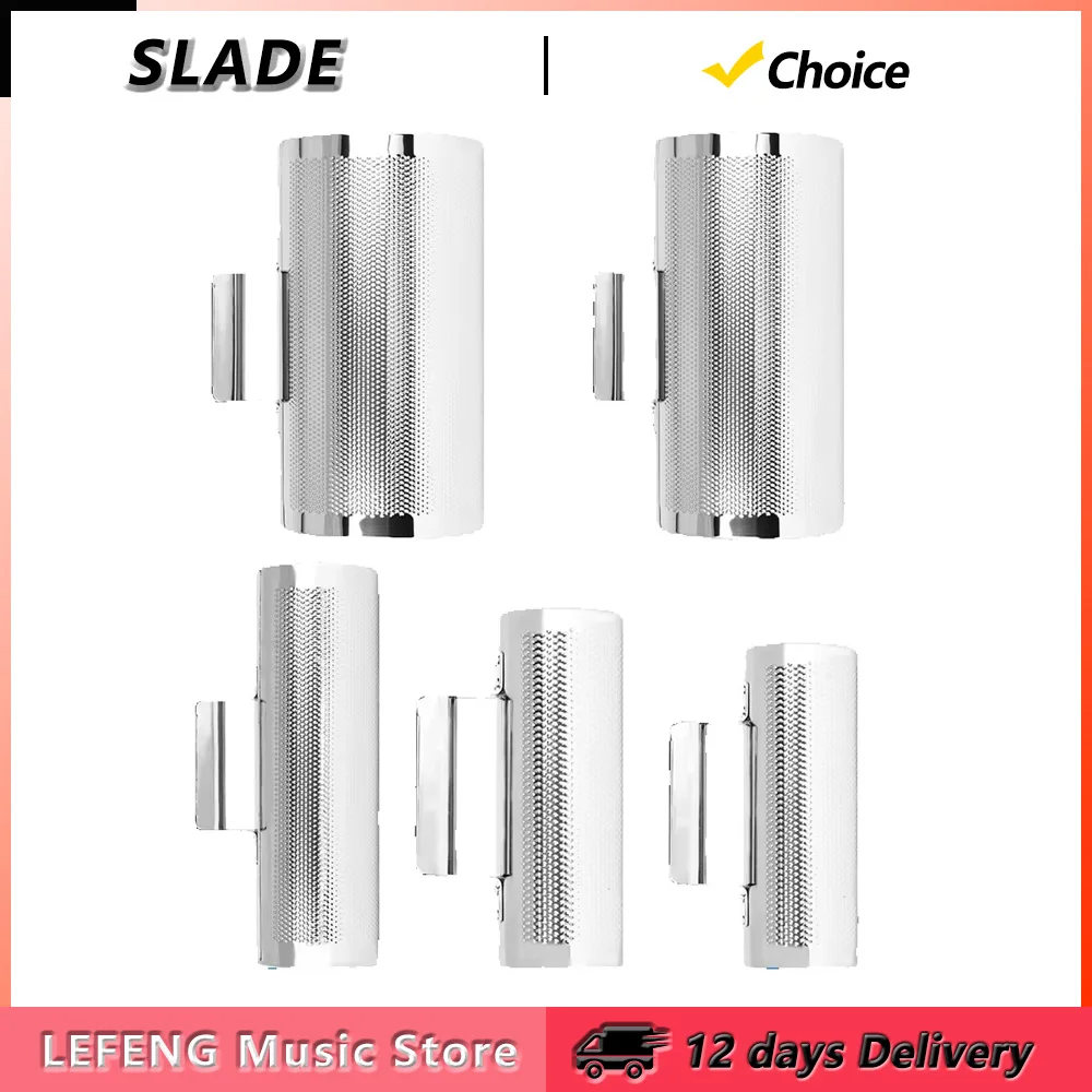 SLADE Guiro with Scraper Shaker Stainless Steel Percussion Instruments Ergonomic Design Musical Training Tool for Stage Shows