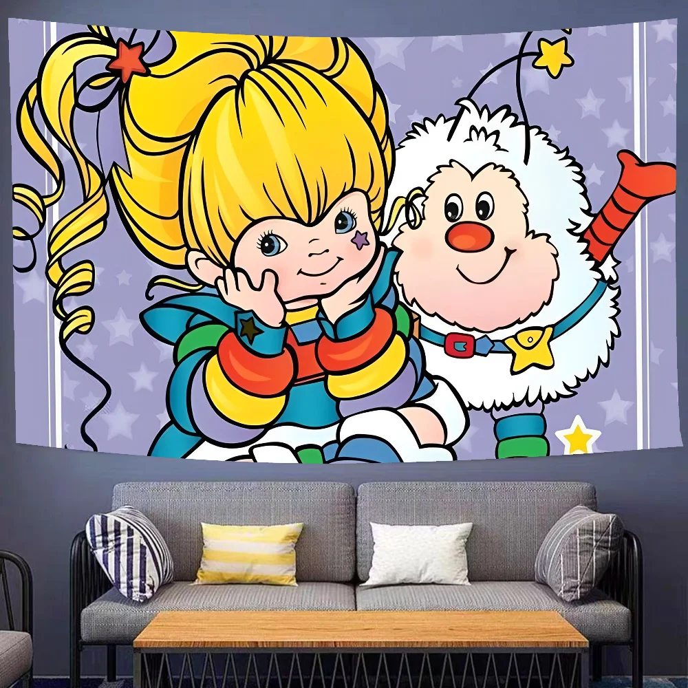 Rainbow Brite 2025, Fotografie-Hintergrund, Kindergeburtstag, Kuchen, zerschlagen, Porträt, Dekor, Hintergrund, Fotostudio
