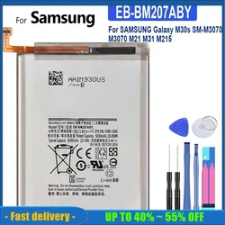 6000mAh EB-BM207ABY Replacement Mobile Phone Battery For SAMSUNG Galaxy M30s SM-M3070 M3070 M21 M31 M215 Smartphon Batteries