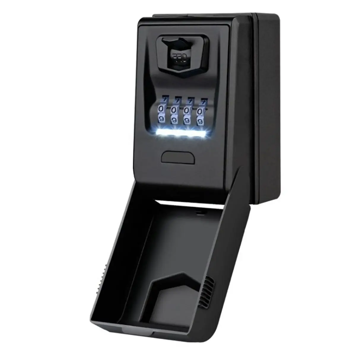 BAAQ Password Key Box Wall Mounted Lock Storage Box with Led Light and Waterproof Cover Large Capacity High Security Key Box