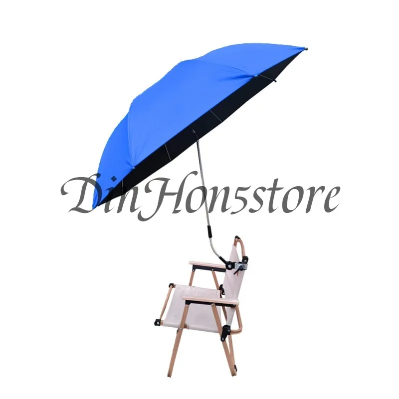 New Portable Camping Beach Chair Parasol Removable Folding Chair Fixture Umbrella Fishing Chair Outdoor Sunscreen Umbrella