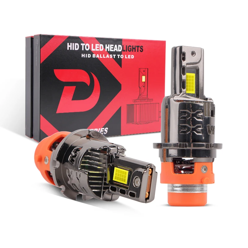 New High-Quality Plug and Play 1:1 LED D1S D2S D3S D4S D8S CSP Chip Color Temperature 6000K Waterproof LED Headlight
