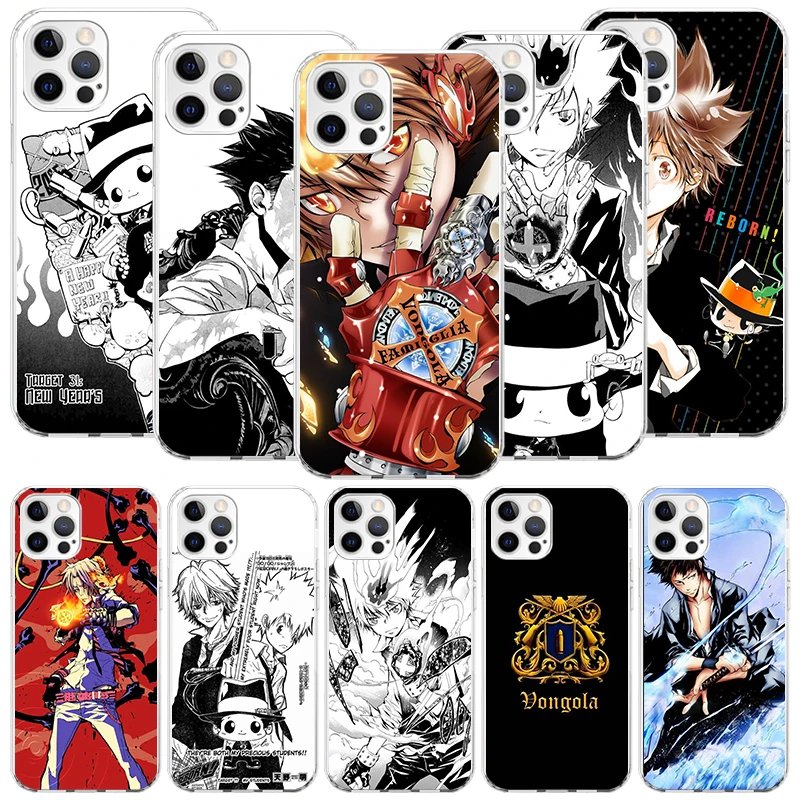 Katekyo Hitman Reborn Phone Case For iPhone 16 15 Plus 11 14 Pro Max 13 12 Mini XS X 7 8 + SE Pattern Customized Couqe Cover 11 