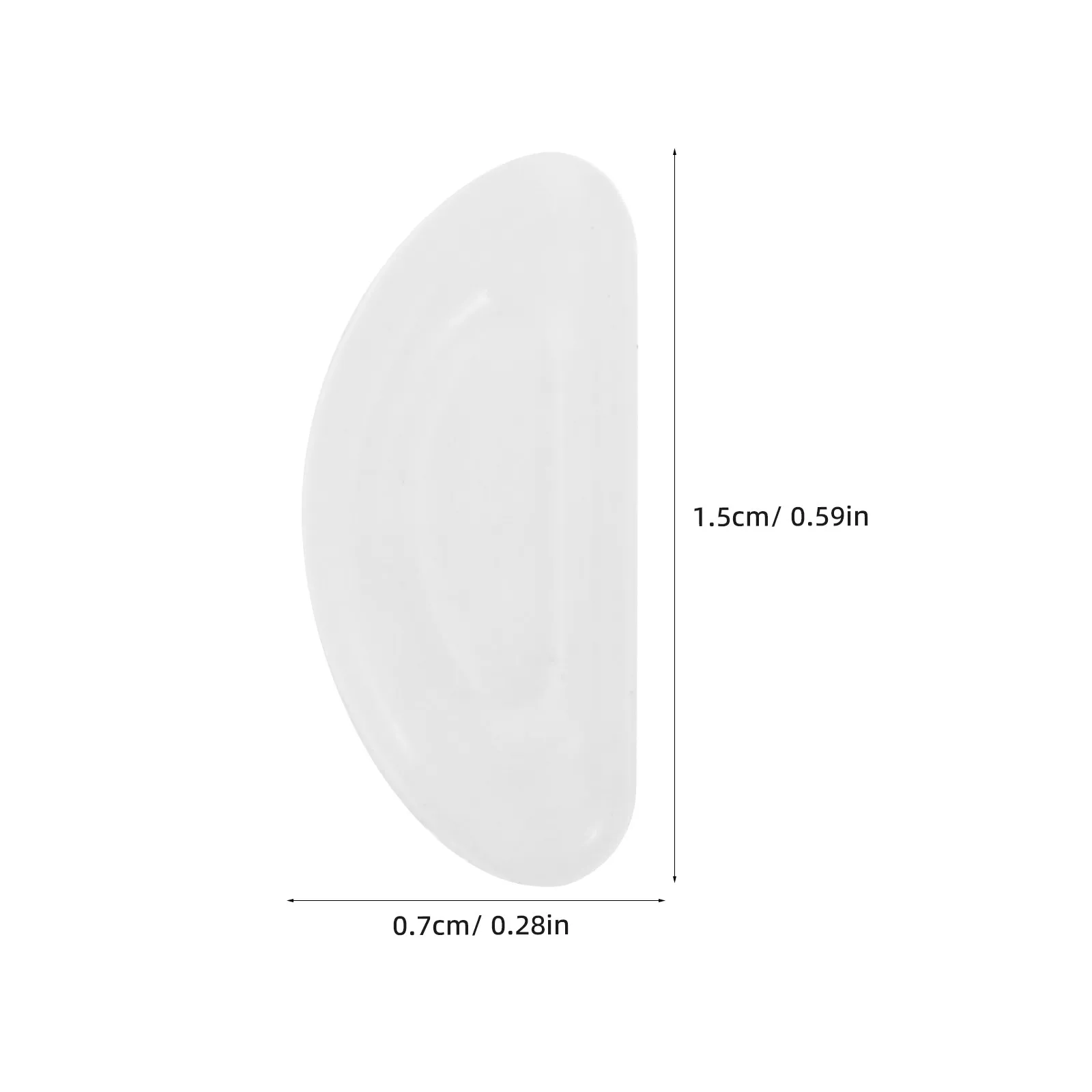 10Pairs Silicone Eyeglass Nose Pads Self Adhesive Ultra Chamber Cushion Ergonomic Fit for Sunglasses Optical Plastic