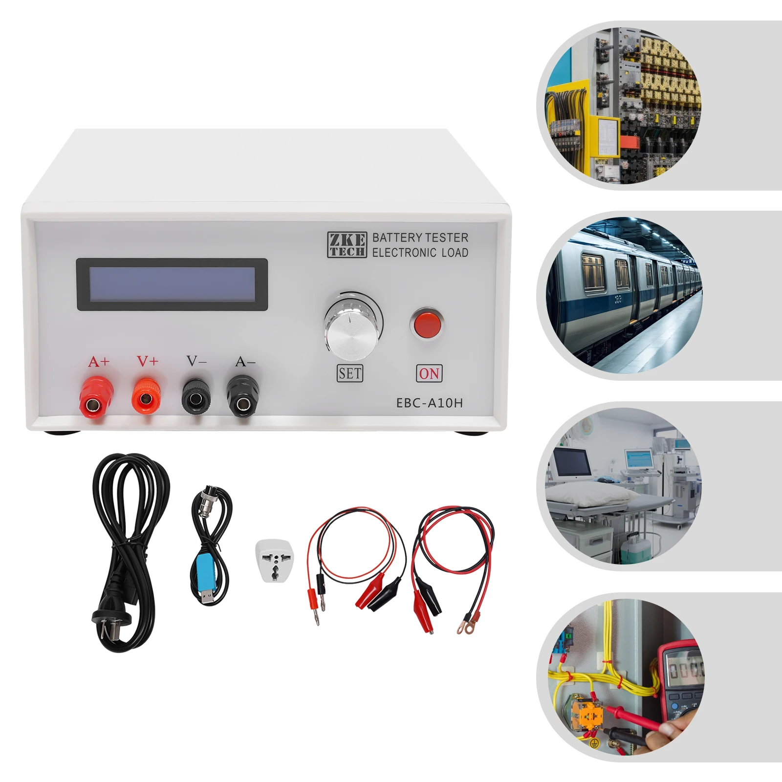 EBC-A10H Battery Capacity Charge/Discharge Tester with LCD Display