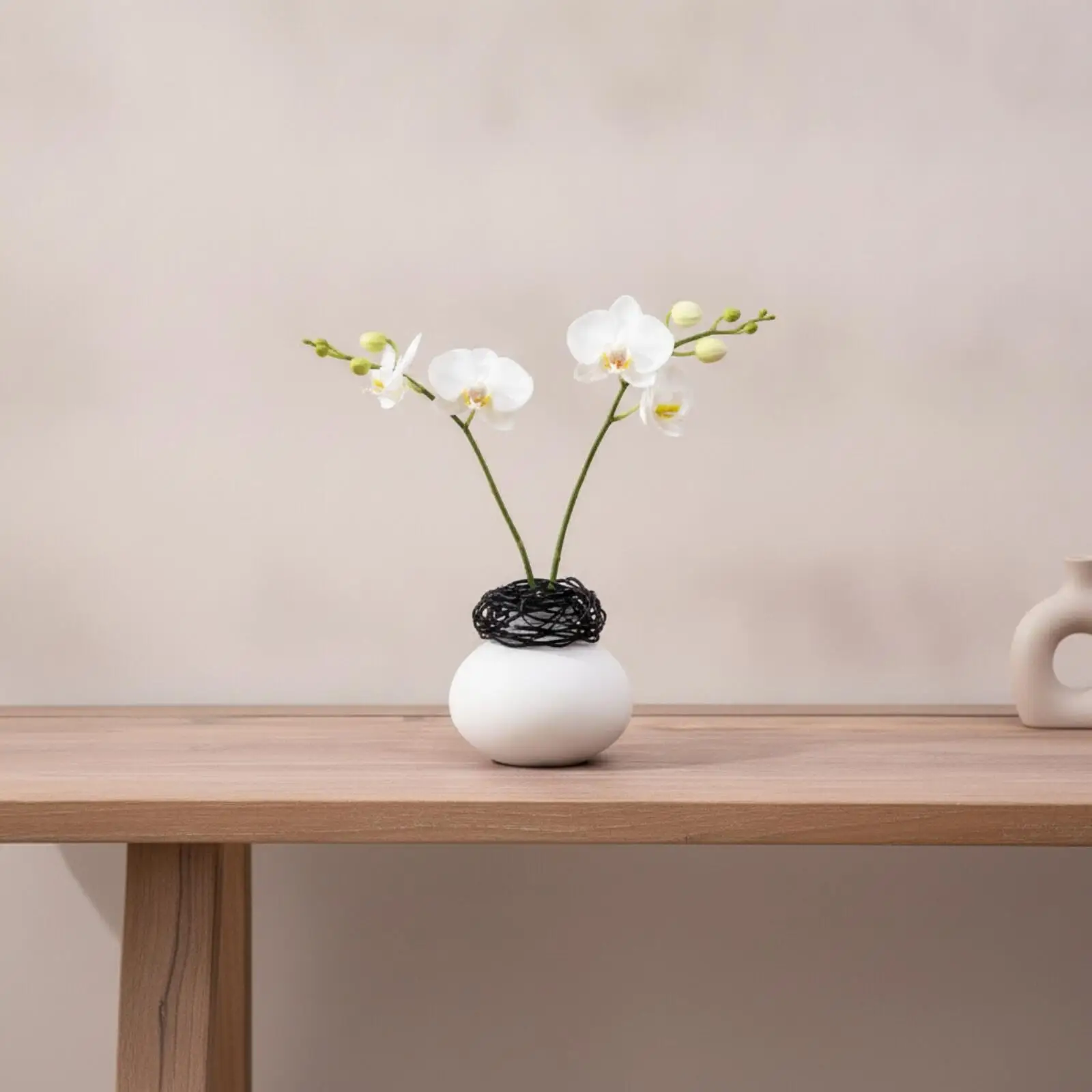 Bendable Floral Arrangement Holder Aluminum Alloy Flower Support for Vase Japanese Art Veranda Flowerpot Holder Garden