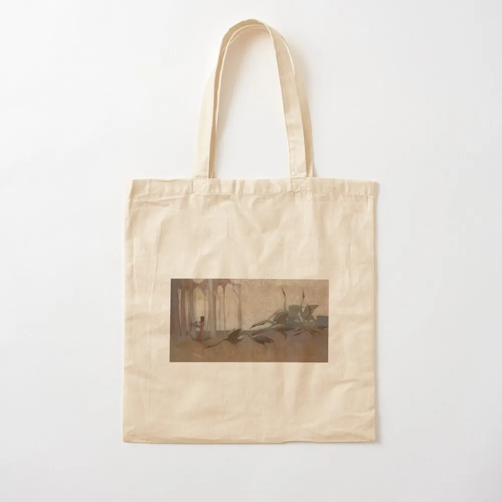 

The Spirit of the Plains by Sydney Long (1914) Tote Bag Beach bag reusable shopping bags shopping trolley bag Canvas Tote