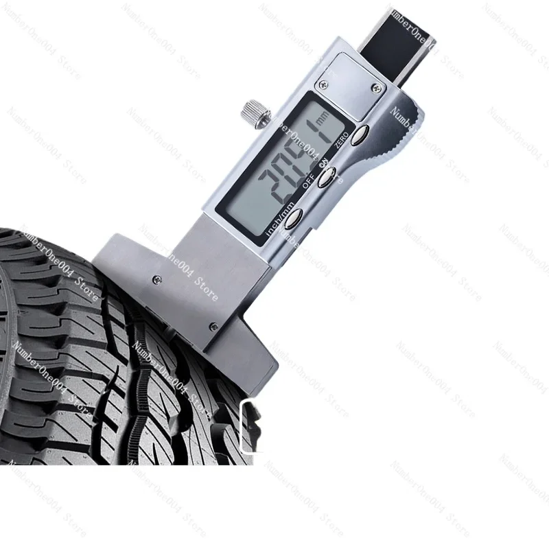 Electronic digital tread depth caliper 0-25mm tread depth meter all metal