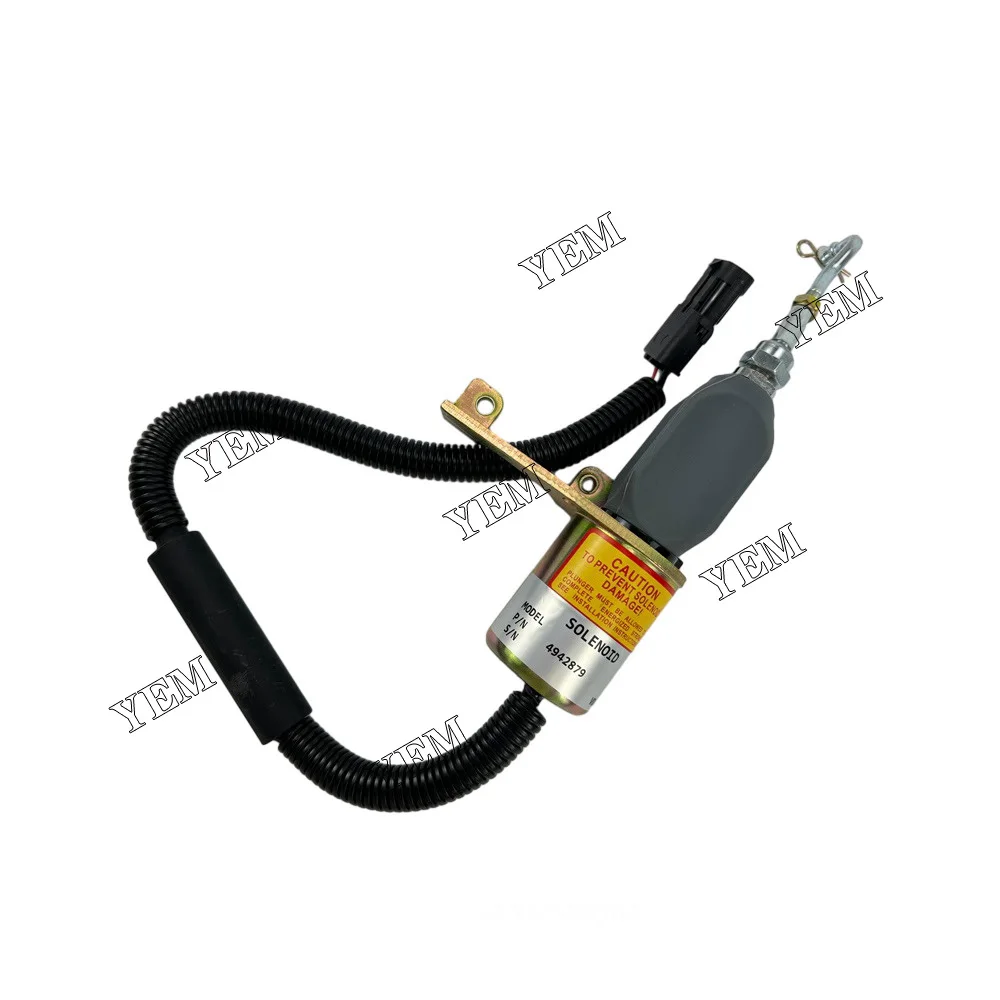 4BT Solenoid Valve 24V 4942879 For Cummins For Cummins Fuel Shut Off Solenoid