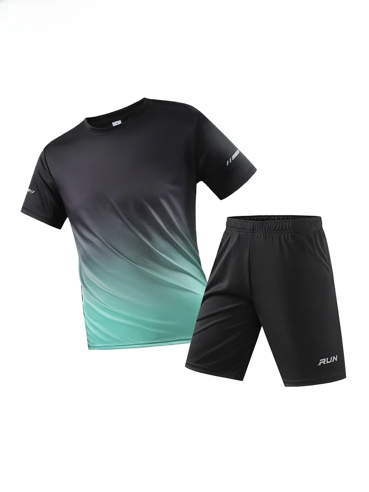 

Paul Sports Fitn Одежда Ice Silk ort Sve orts Футболка Baskeall Футбольный беговой костюм для мужчин Летний комплект Qui Dry