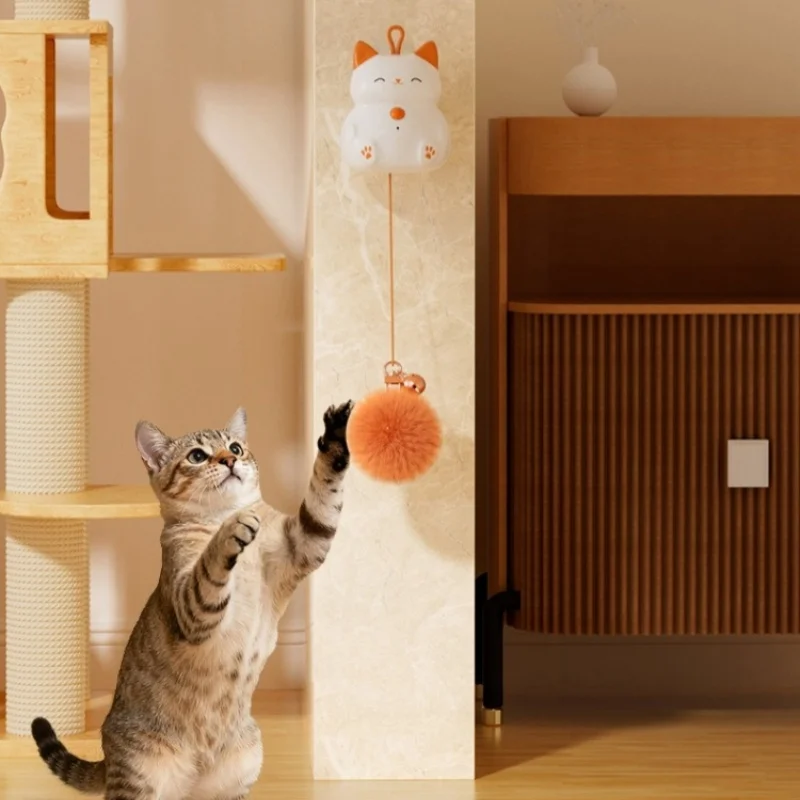 

Cat Supplies Pet Toy Intelligent Automatic Lifting Teasing Stick Interactive Self Fun, Cat Toys Cat Accessories