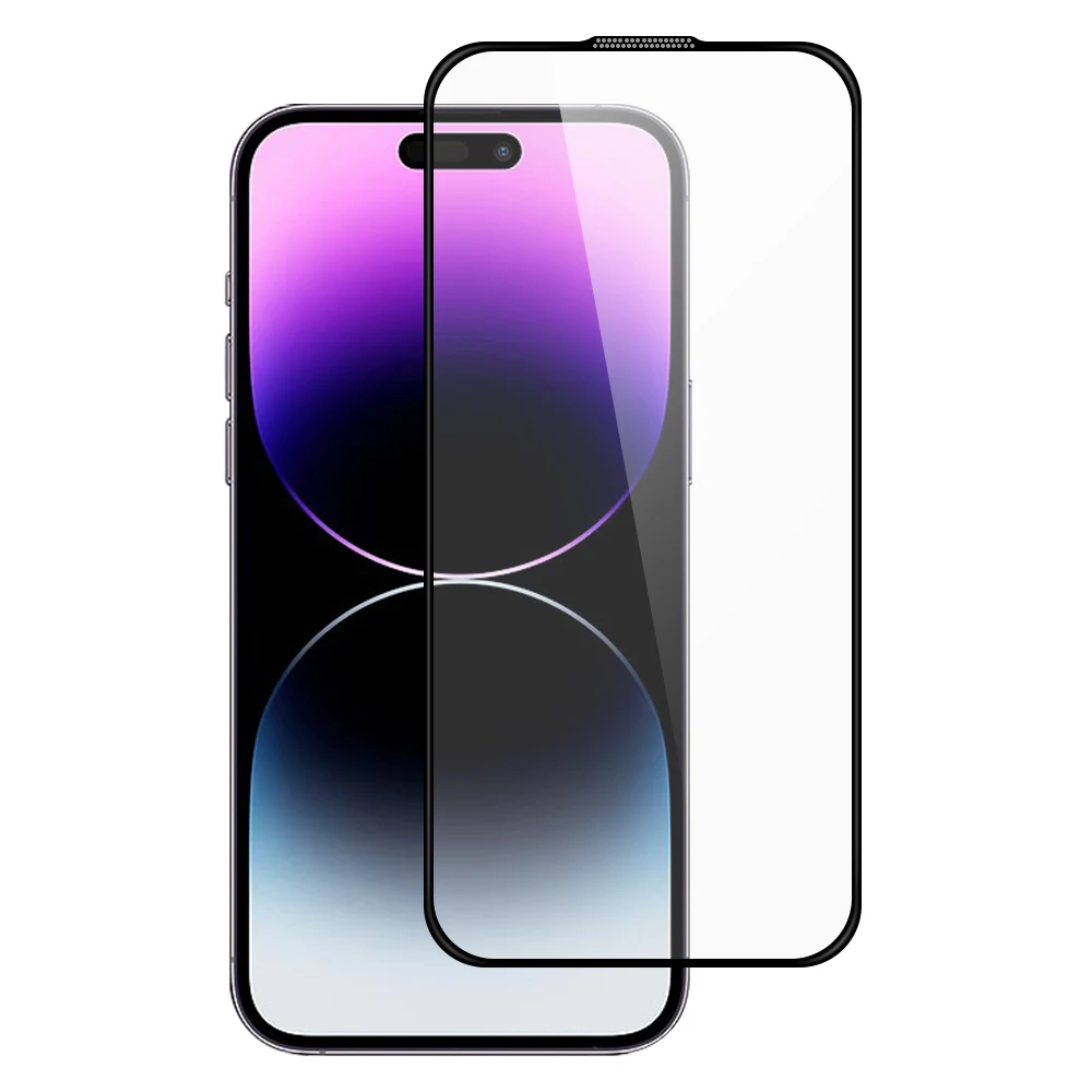 TOTU AB-058 para iPhone 14 Pro Max Protector de pantalla Impresión de seda Vidrio templado Película transparente antipolvo