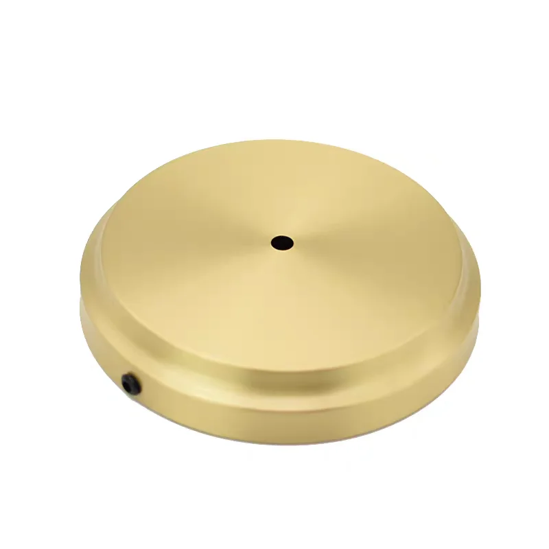 Base de lampe en laiton poli pour éclairage en céramique, composant de quincaillerie, support artisanal, ensemble de lampe de table en cristal bricolage