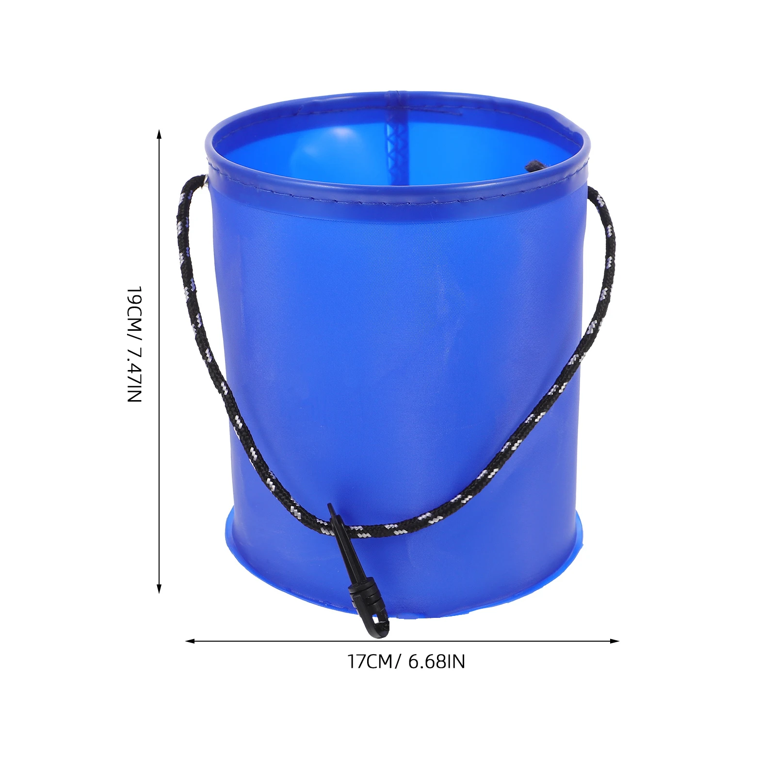 

Folding Fishing Bucket EVA Live Fish Container Waterproof With Rope Perfect For Outdoor Fishing Adventures