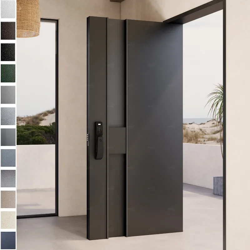 Offset door, sun protection, thermal insulation, cast aluminum door, insulated villa, anti-corrosion and offset door