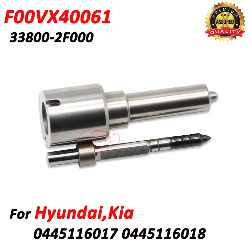 0445116017 0445116018 New Piezo Injector Nozzle F00VX40061 For Hyundai Kia 338002F000 0986435420 31272690