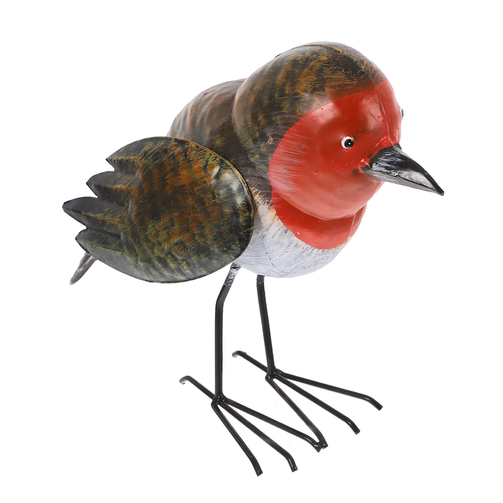 

Statue Durable Metal Figurine for Garden Café Decor Rustic Bird Sculpture Outdoor Decorations