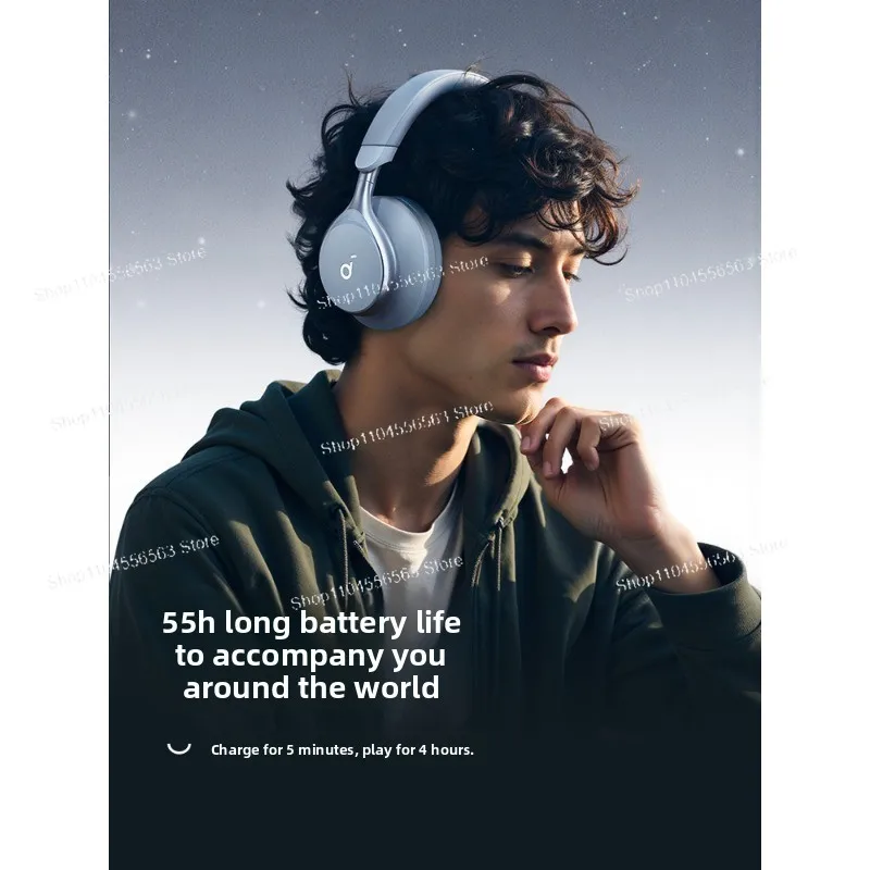 Earmuff Bluetooth Headset - Active Noise Cancelling Gaming Headset with Microphone