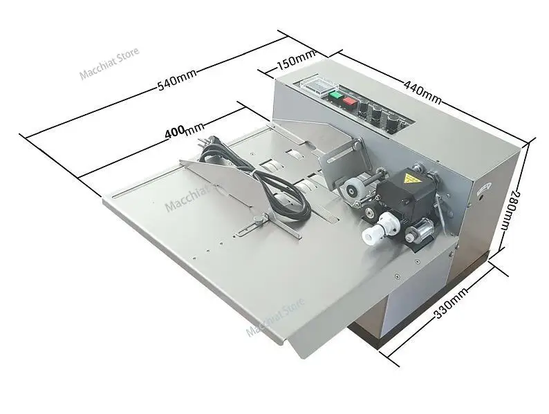 MY-380F ink wheel black digital continuous automatic coding machine supports the production date of certification