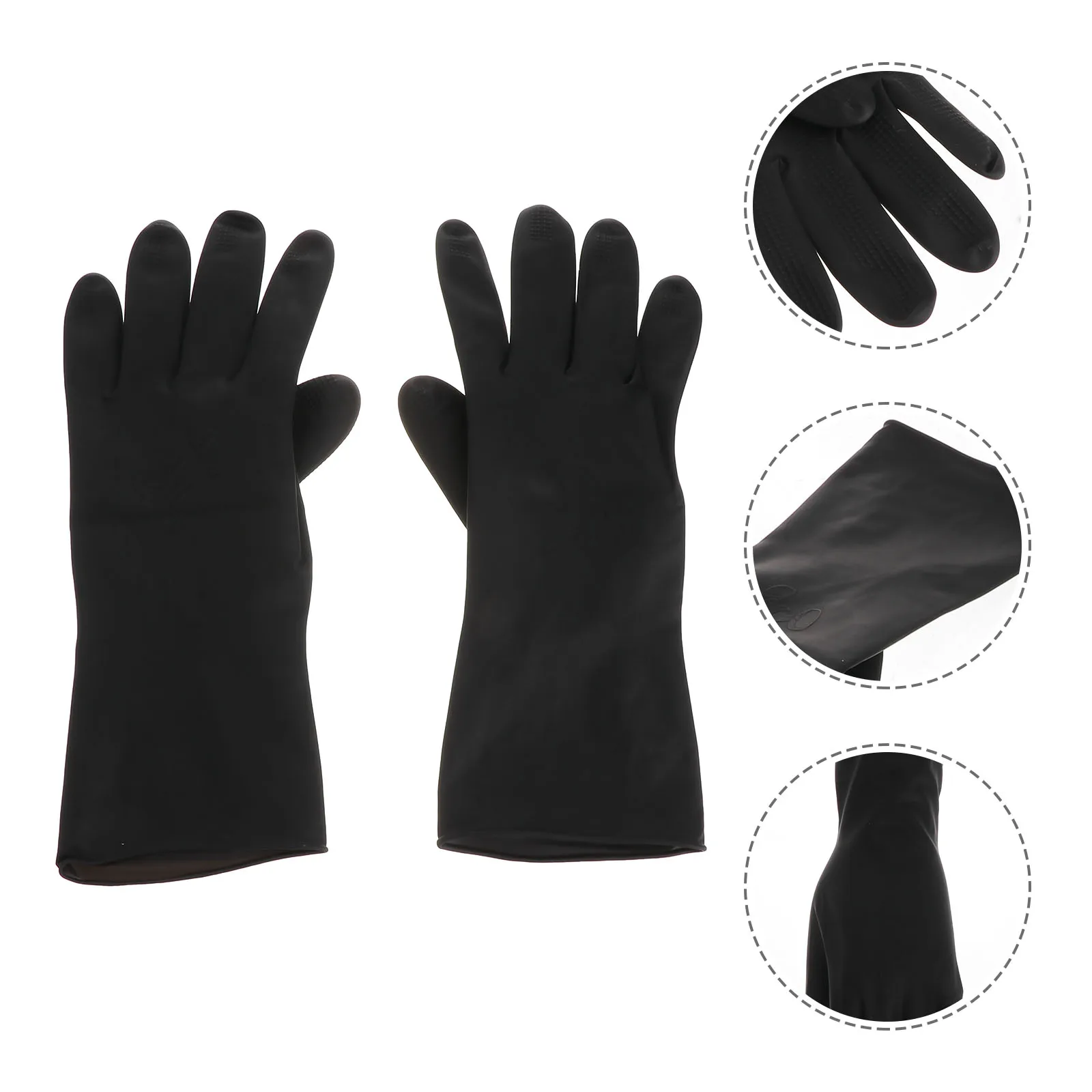 

1 Pcs Premium Non-Slip Hair Dye Gloves Silicone Cleaning Gloves For Men Women Reusable Waterproof Barber Kitchen