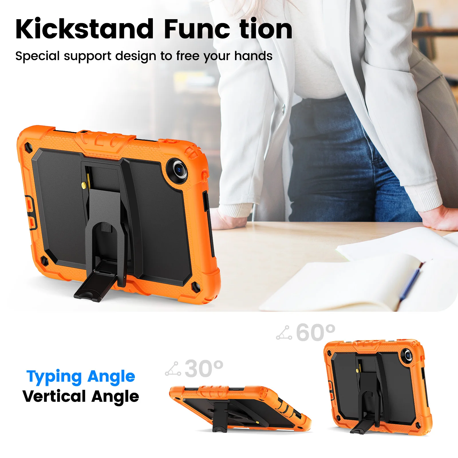 Kickstand Rugged Case Universal For Xiaomi Poco Pad C1 Redmi Pad 2 9.7 2026 9.7 inch Heavy Duty Armor Cover 3-Layers Shockproof
