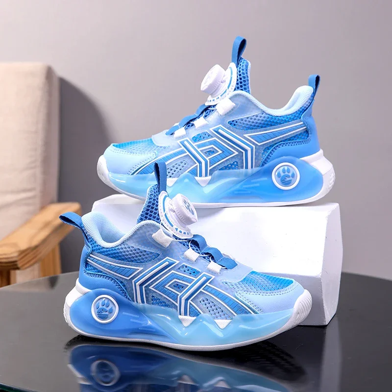 รองเท้าแฟชั่นสำหรับเด็กรองเท้ารองเท้าผ้าใบสำหรับเด็กผู้ชายพื้นหนาสำหรับไปโรงเรียนเทนนิสรองเท้าลำลองสำหรับเด็กผู้ชายรองเท้ากีฬา