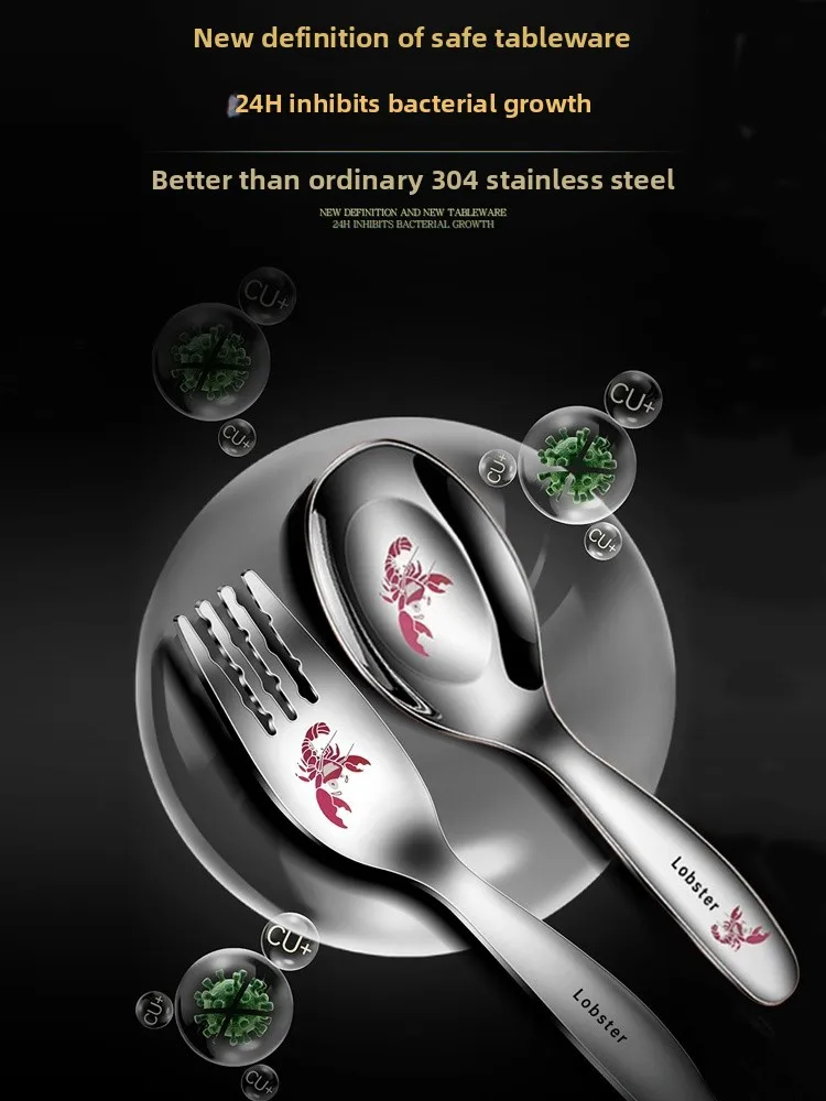 

Портативный детский обеденный набор из нержавеющей стали с ложкой и вилкой, обеденный набор для одного человека, легко носить с собой, ящик для хранения Chopstis