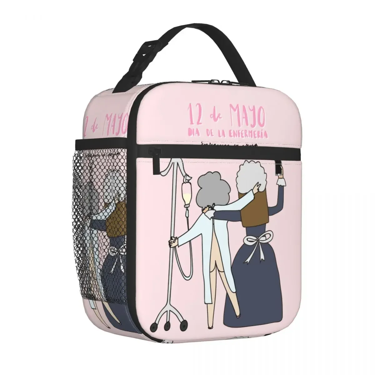 Insulated Lunch Bags Enfermera En Apuros Doctor Nurse Medical Health Meal Container Thermal Bag Lunch Box Tote Beach Picnic