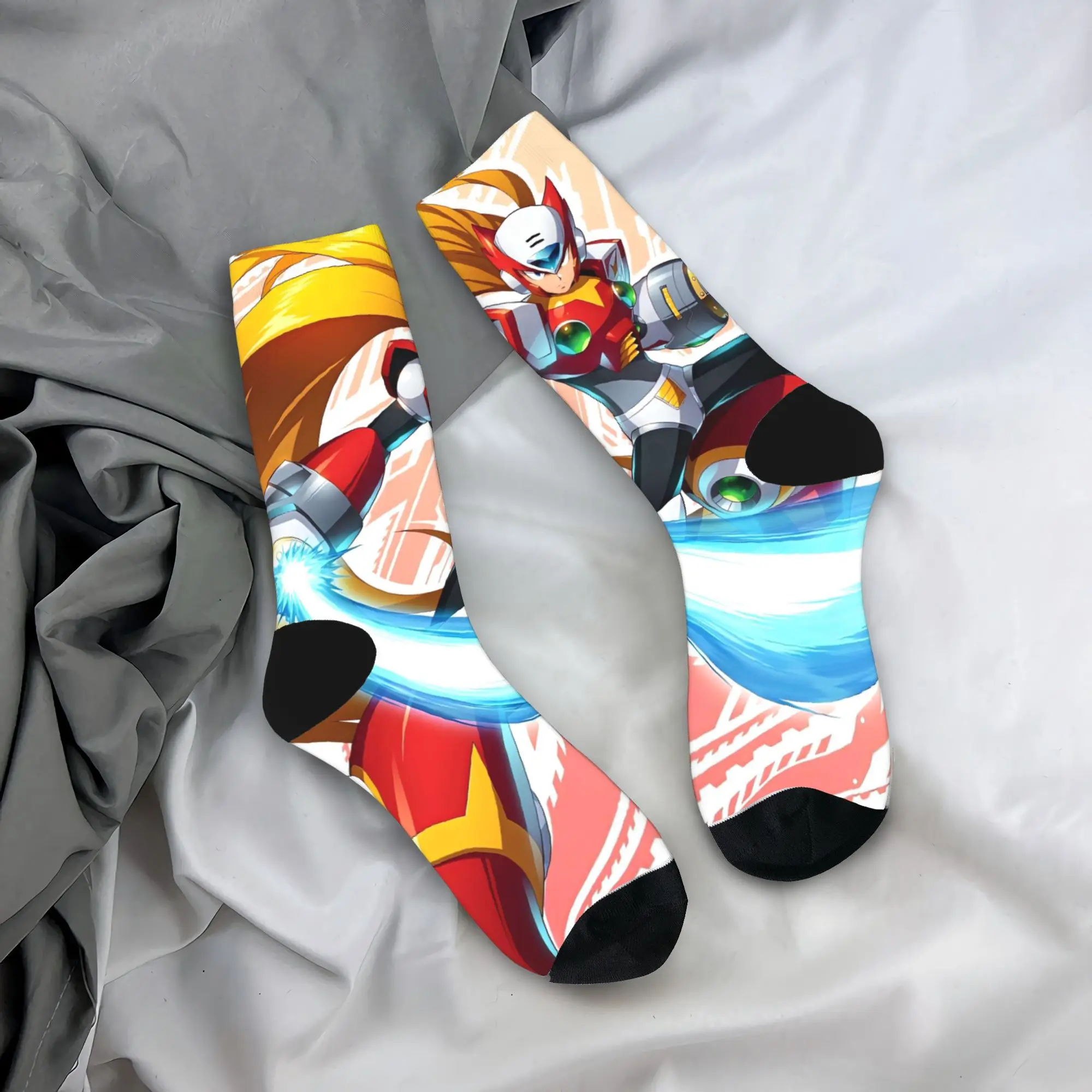 Game Mega Robot Man Sokken Nieuwigheid Kousen Mannen Ademende Outdoor Sportsokken Herfst Patroon Antislip Sokken