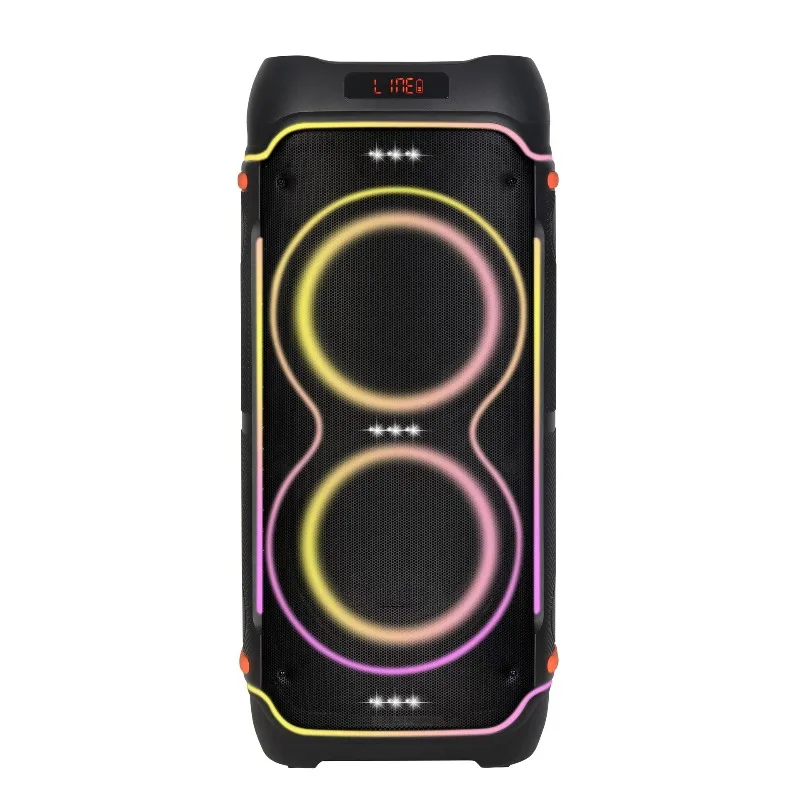 Outdoor portable bluetooth speaker high power square dance led audio