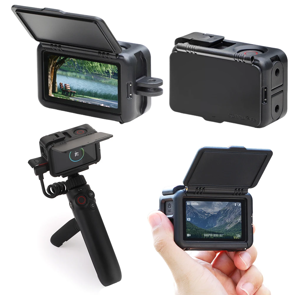 Funda protectora con marco protector de jaula de cámara parasol para DJI Action 5 Pro Action 4 Action 3