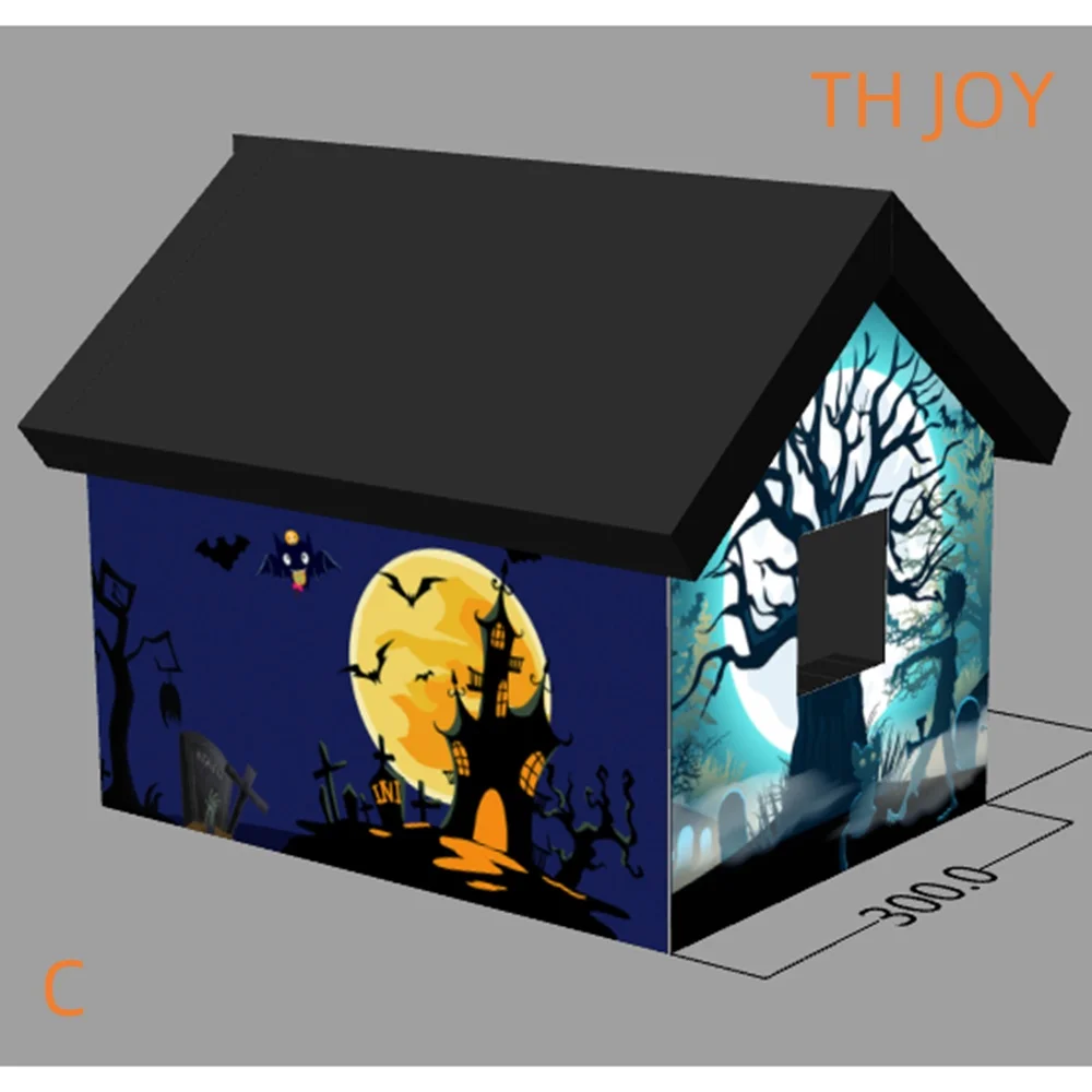 fast air shipping 2025 spooky inflatable haunted house Halloween ghost tent for sale