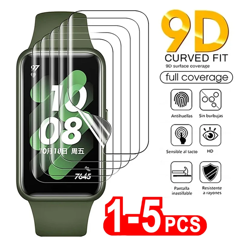 Soft Hydrogel Protective Film For Huawei Band 8 7 6 Pro Smartwatch Full Screen Protector For Huawei Honor Band 6 5 4 3 Not Glass