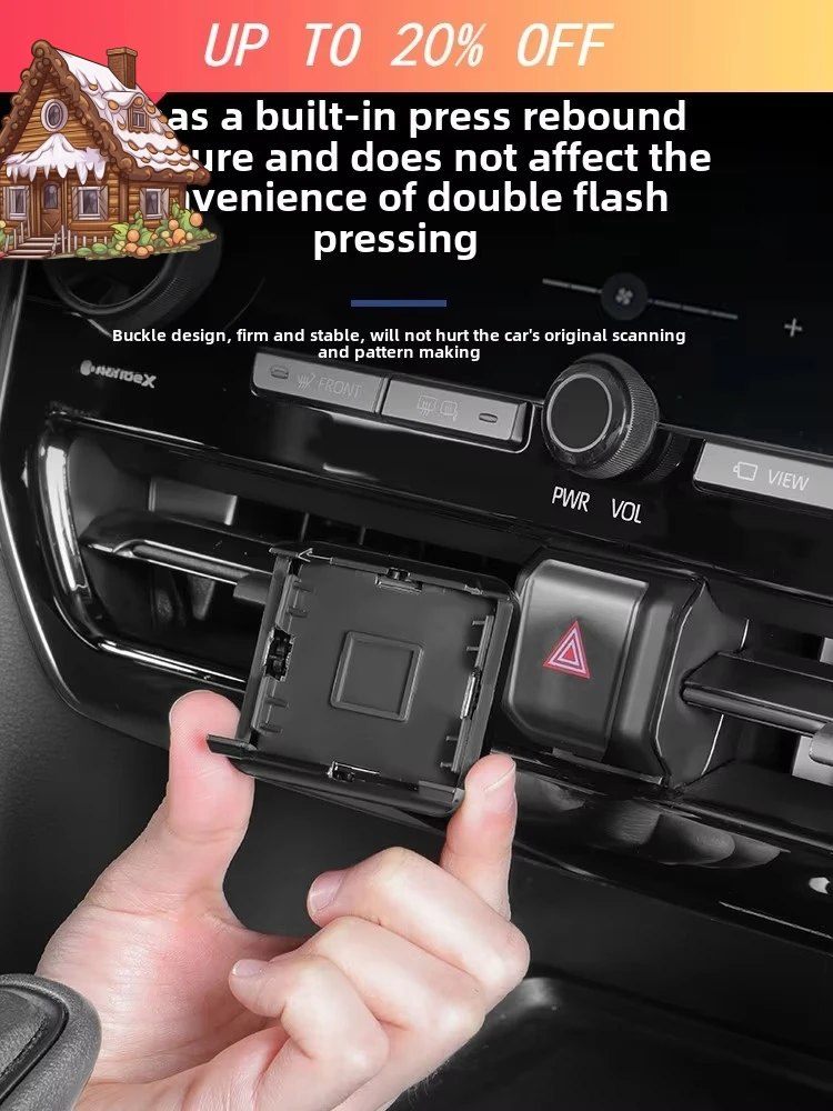 LIEI For Toyota Alphard 40 Series Car Center Console Mechanics Quartz Clocks Decorative Watch Interior Modification Accessories
