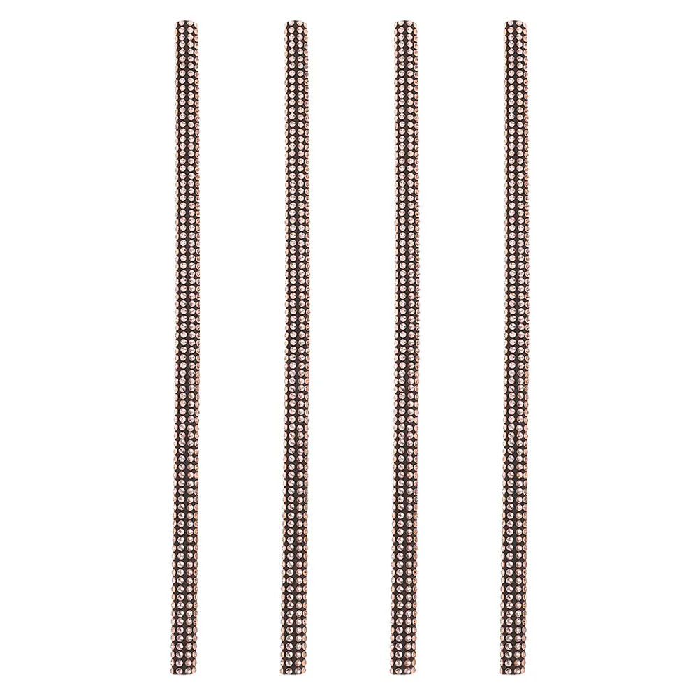 

4 Pcs Decorative Strip Bling Car Accessories Universal Automotive Vent Decoration Interior Trim Pvc Air Conditioner Miss Outlet