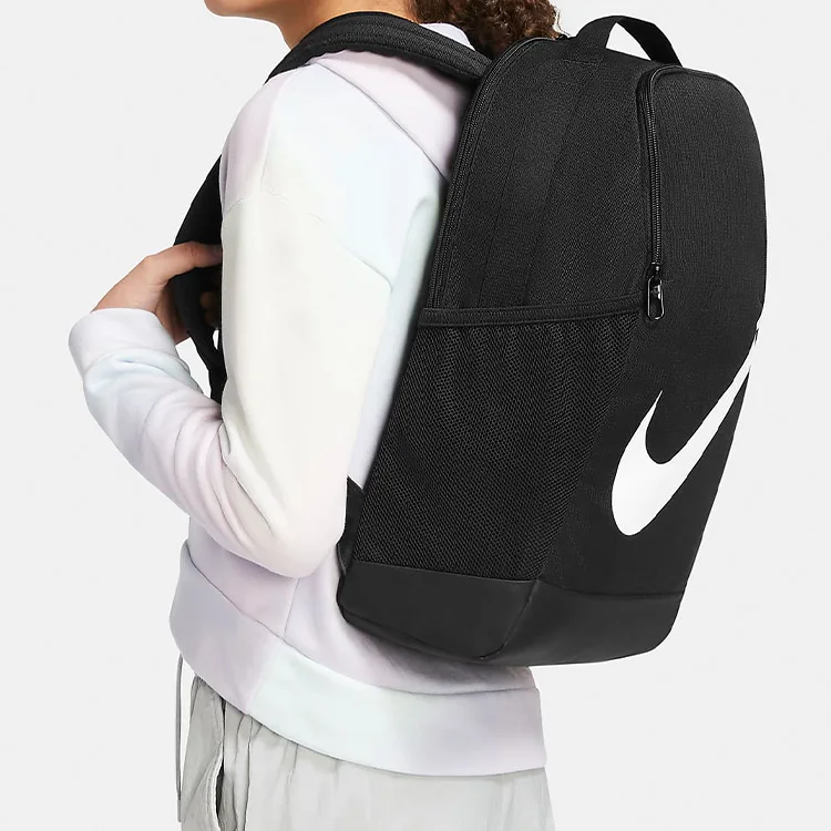 Mochila Nike de poliéster regular para hombre, negra, DV9436-010