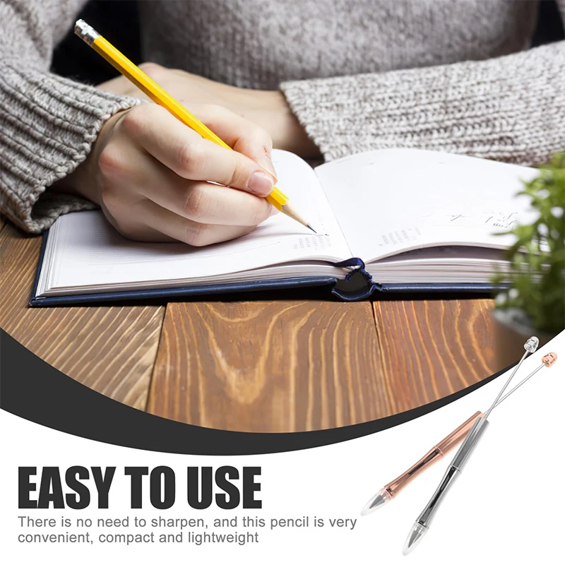 50Pcs DIY Bead Pencils Drawing No Sharpening Continuous Pencil Inkless Pencil Wholesale