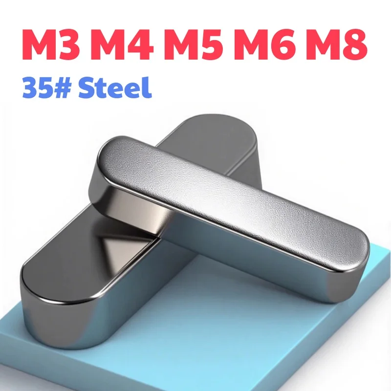 GB1096 M3 M4 M5 M6 M8 35# Steel Type A Round Ended Feather Key Drive Shaft Parallel Keys