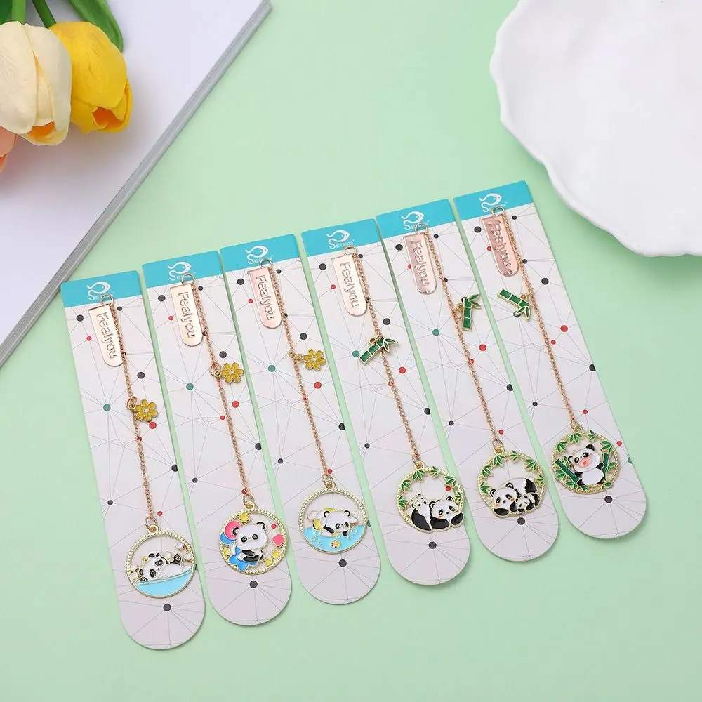 Perlengkapan kantor sekolah alat tulis siswa tanda paginasi logam klip buku Retro liontin rumbai pembatas buku gaya Tiongkok