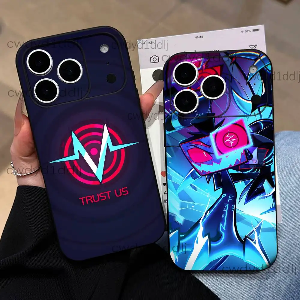 V-Vox Trust Us H-HazbinS Phone Case For iPhone 17,16,15,11,12,14,13 Pro Max Mini XS,XR,7 Plus 16E Air Shockproof Soft Cover