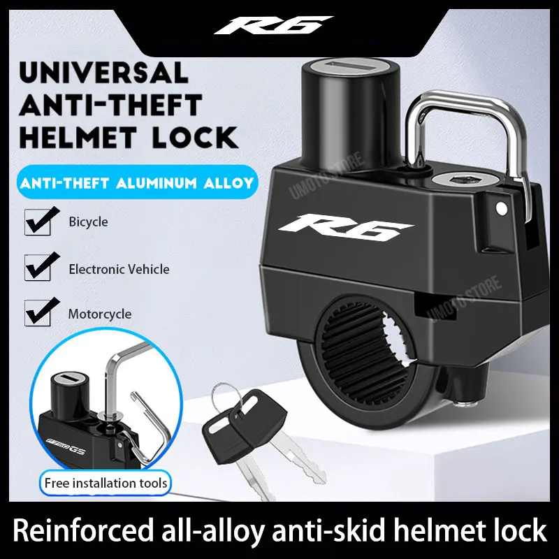 

For YAMAHA r6 Helmet Lock Anti-theft Locker Locking Device Rustproof Fine Workmanship Compact Size Convenience Motorcycle Suppli