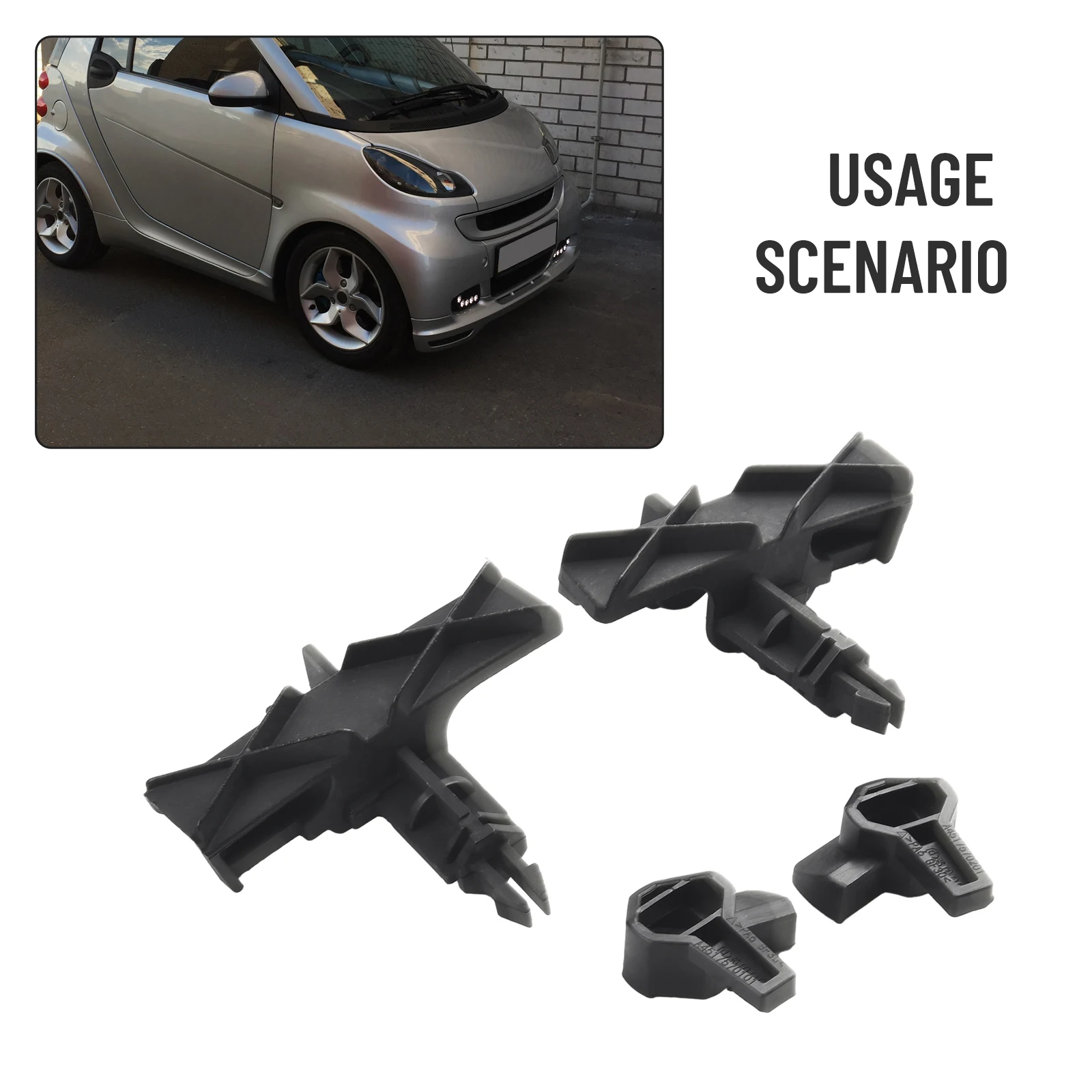 Replacement Hood Locking System for Smart For Fortwo (2008 2012) Comprehensive Four Piece Set Ready for Installation