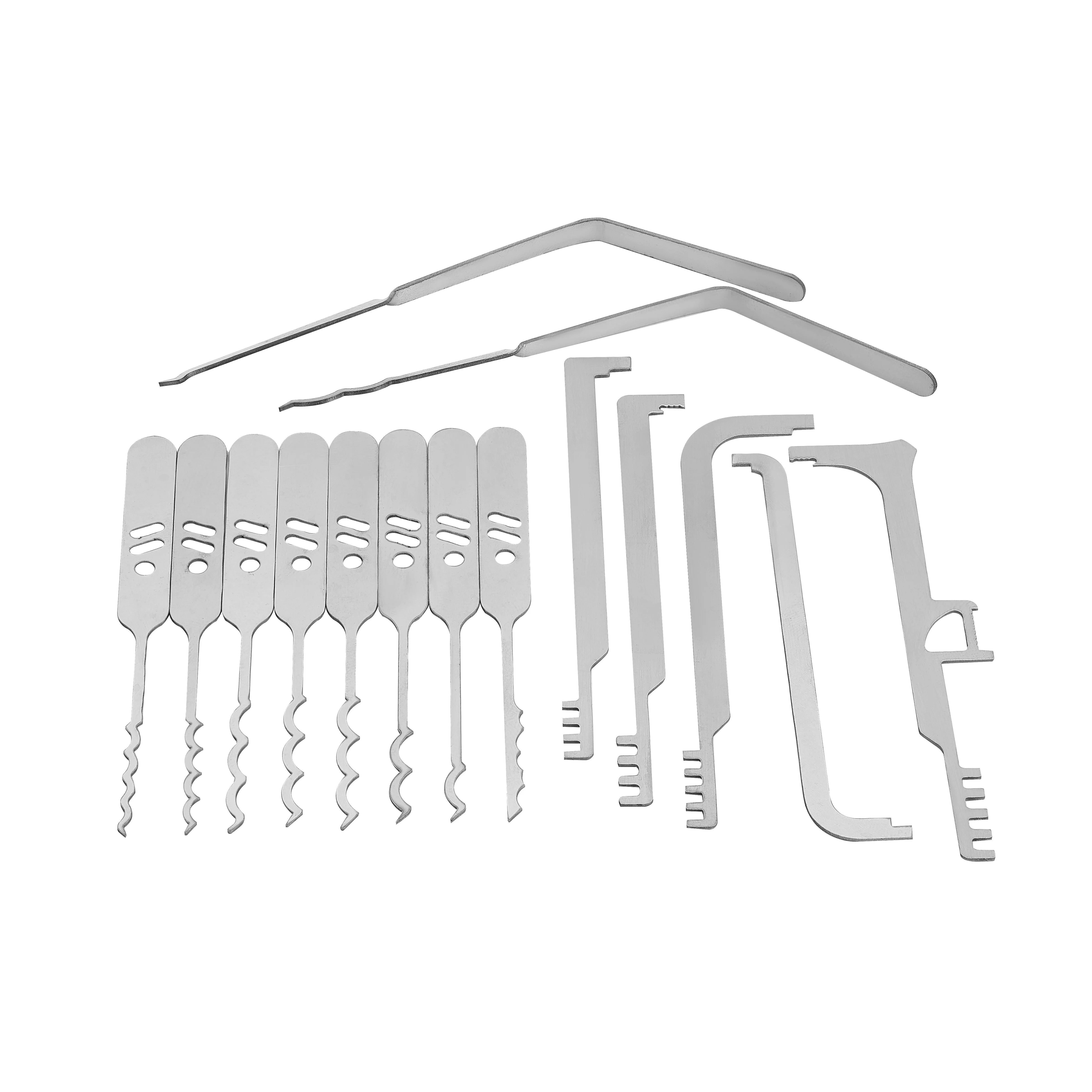 15pcs Stainless Steel Locks With Handles And Bottle Opener Locks, High-Quality Practical Locksmith Tools Made Of Hard Materials